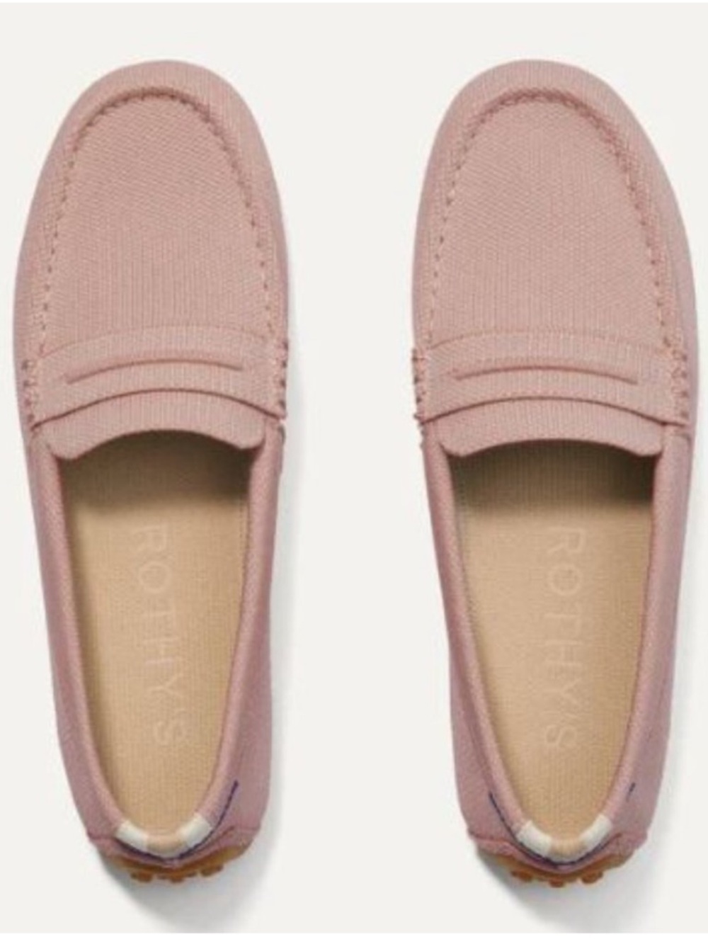 Rothy's Driver Loafers In Beachside Pink W7.5